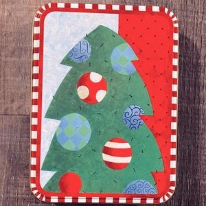 💞 New Lindy Bowman Christmas Tree Holiday Tin